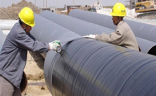 聚乙烯冷纏帶管道防腐施工